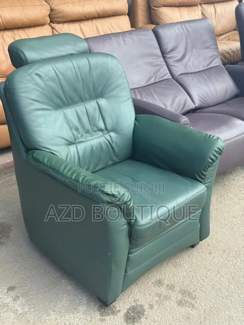 Fauteuil Pour Salon Ou Bureau en Cuir Véritable