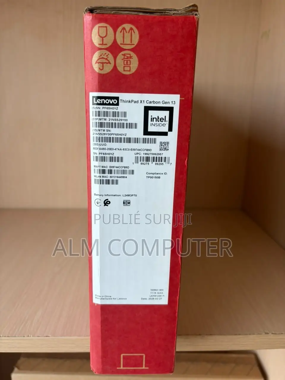 Nouveau Lenovo ThinkPad X1 Carbon 32GB Intel Core Ultra 7 SSD 512GB