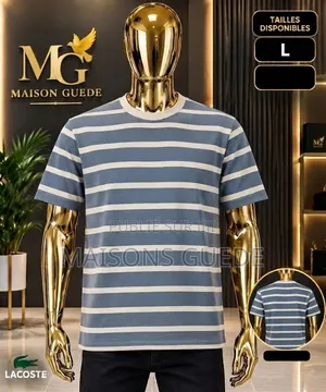 Tee-Shirt Rayures Sans Marque