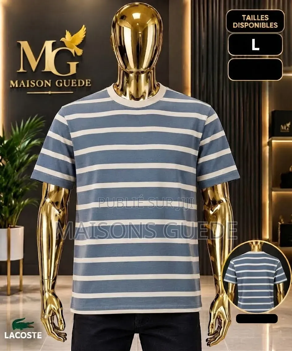 Tee-Shirt Rayures Sans Marque