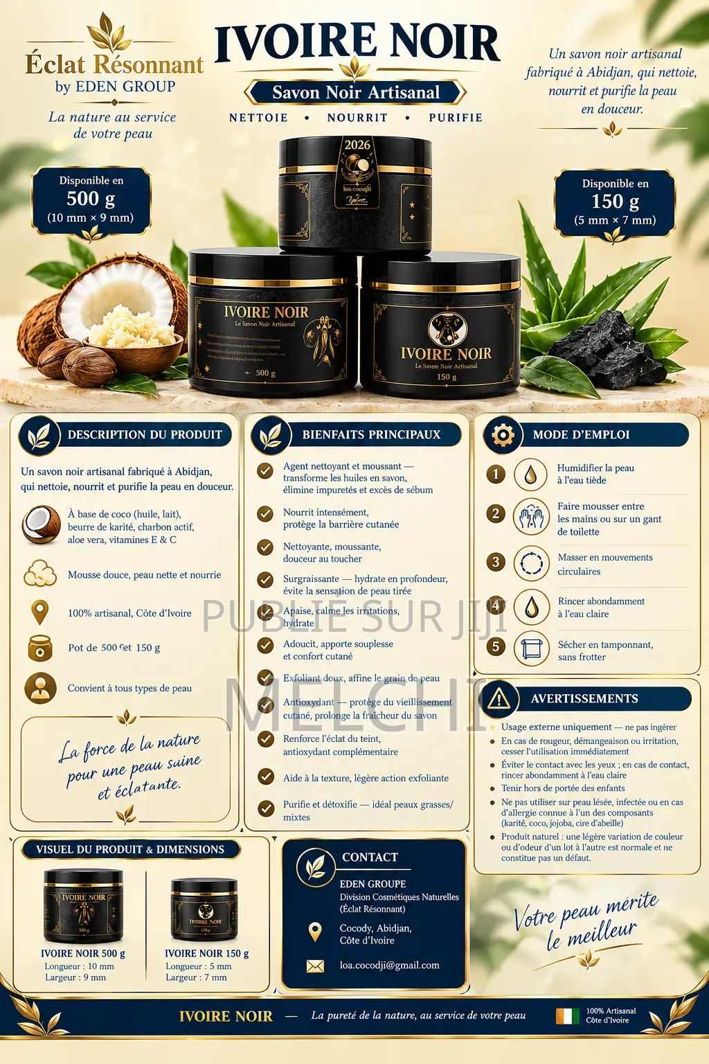 Ivoire Noir (150g)