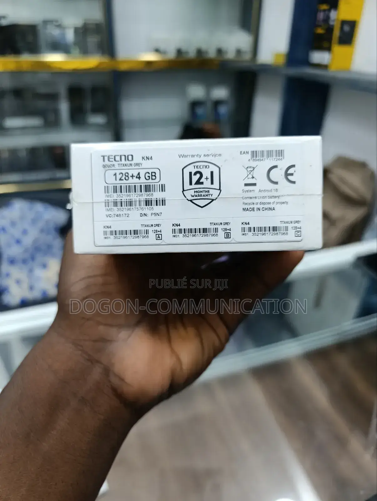 Nouveau Tecno Spark 50 128 GB Gris