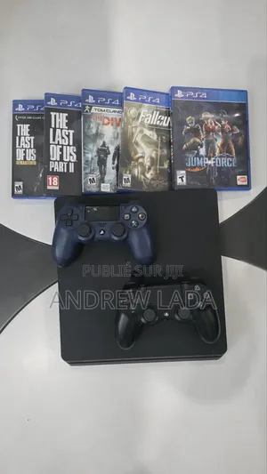 Ps4 Slim+5 Jeux Disc+2 Manette