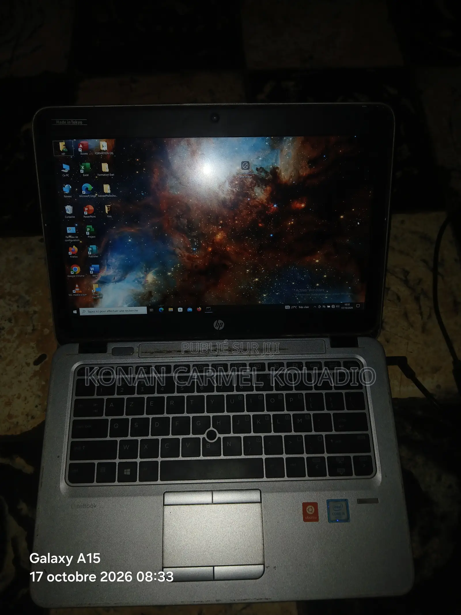 Ordinateur portable HP EliteBook 820 G3 8GB Intel Core i5 SSD 256GB