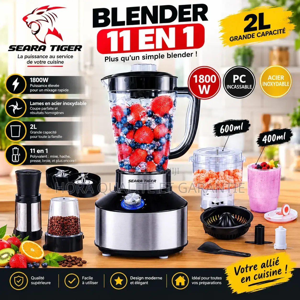 Blender Multifonction 11 en 1 – Mixeur De Cuisine