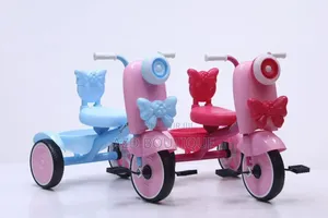 Vélo Tricycle Pour Enfant Avec Pédales Et Panier De Rangement