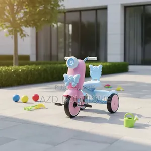 Vélo Tricycle Pour Enfant Avec Pédales Et Panier De Rangement