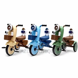 Vélo Tricycle Sonorisé Avec Pédales Et Panier De Rangement