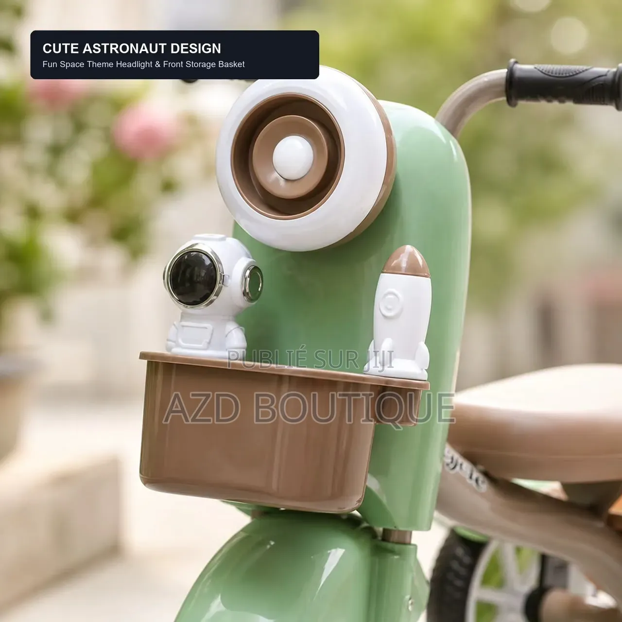 Vélo Tricycle Sonorisé Avec Pédales Et Panier De Rangement