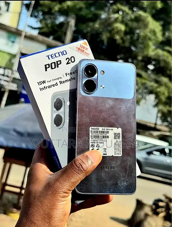 Nouveau Tecno Pop 20 128 GB Argenté