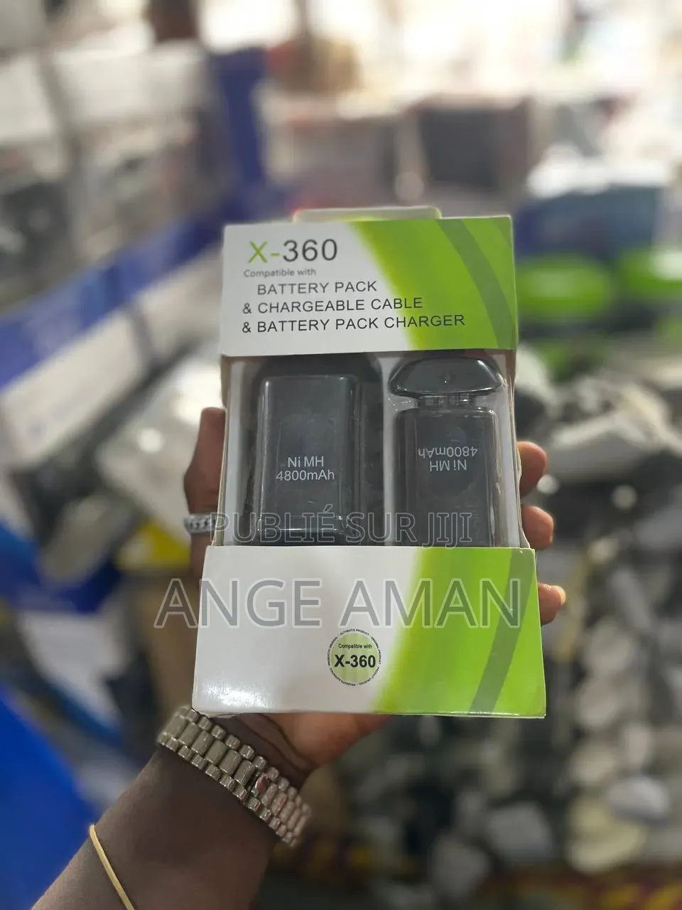 Batterie Rechargeable Xbox 360 4800mAh Avec Chargeur Et Câble
