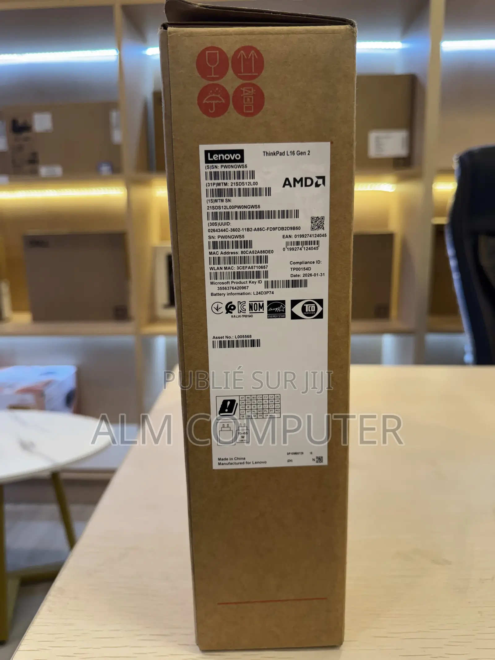 Nouveau Lenovo ThinkPad E16 Gen 3 32GB AMD SSD 512GB