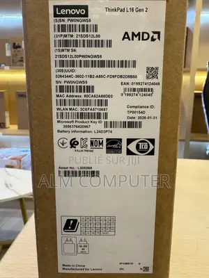 Nouveau Lenovo ThinkPad E16 Gen 3 32GB AMD SSD 512GB
