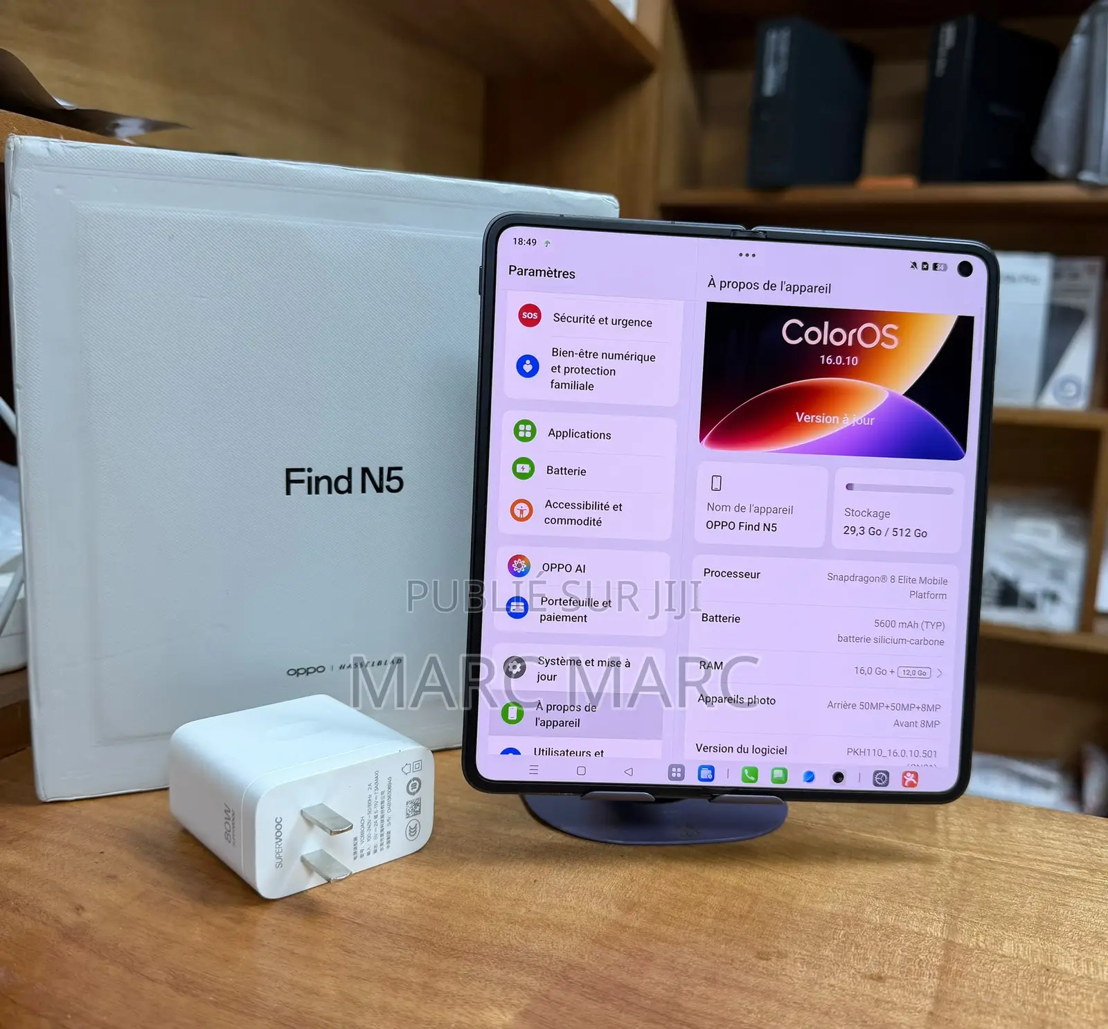 Nouveau Oppo Find N6 512 GB Noir