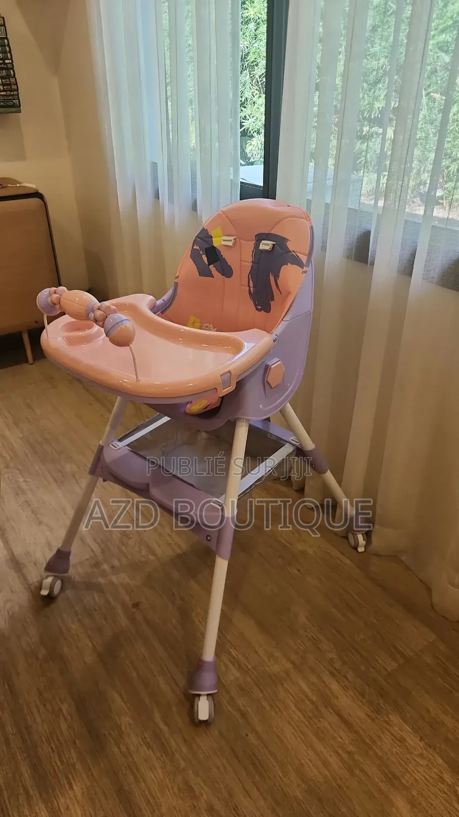 Chaise Haute Avec Roulettes Pour Bébé