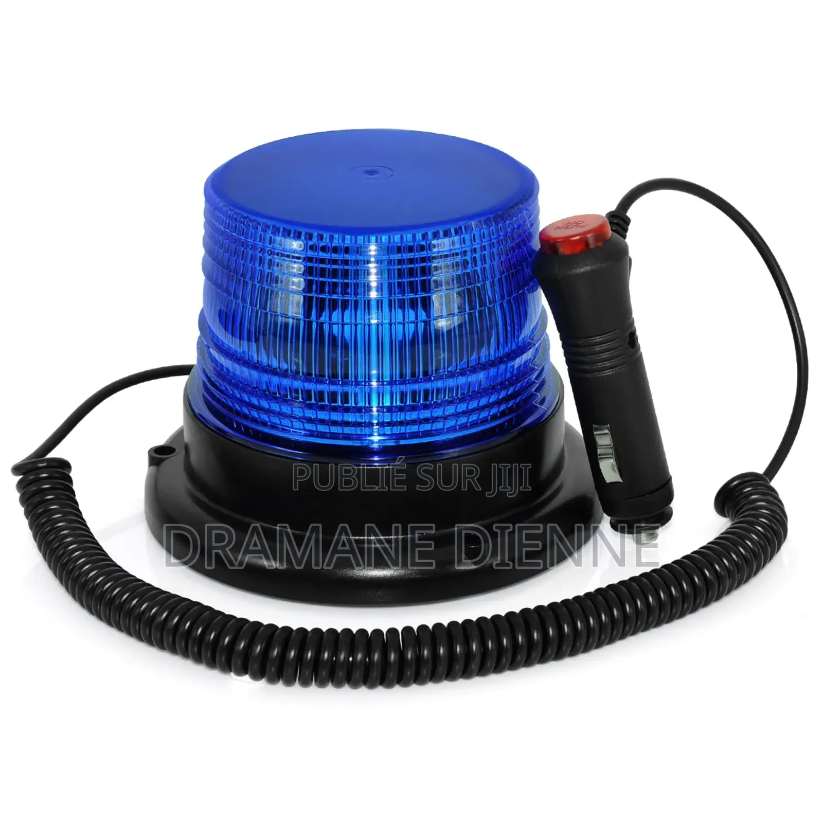 Gyrophare LED Magnetic Équipé d'Une Prise Allume-Cigare Et d'Un Câble