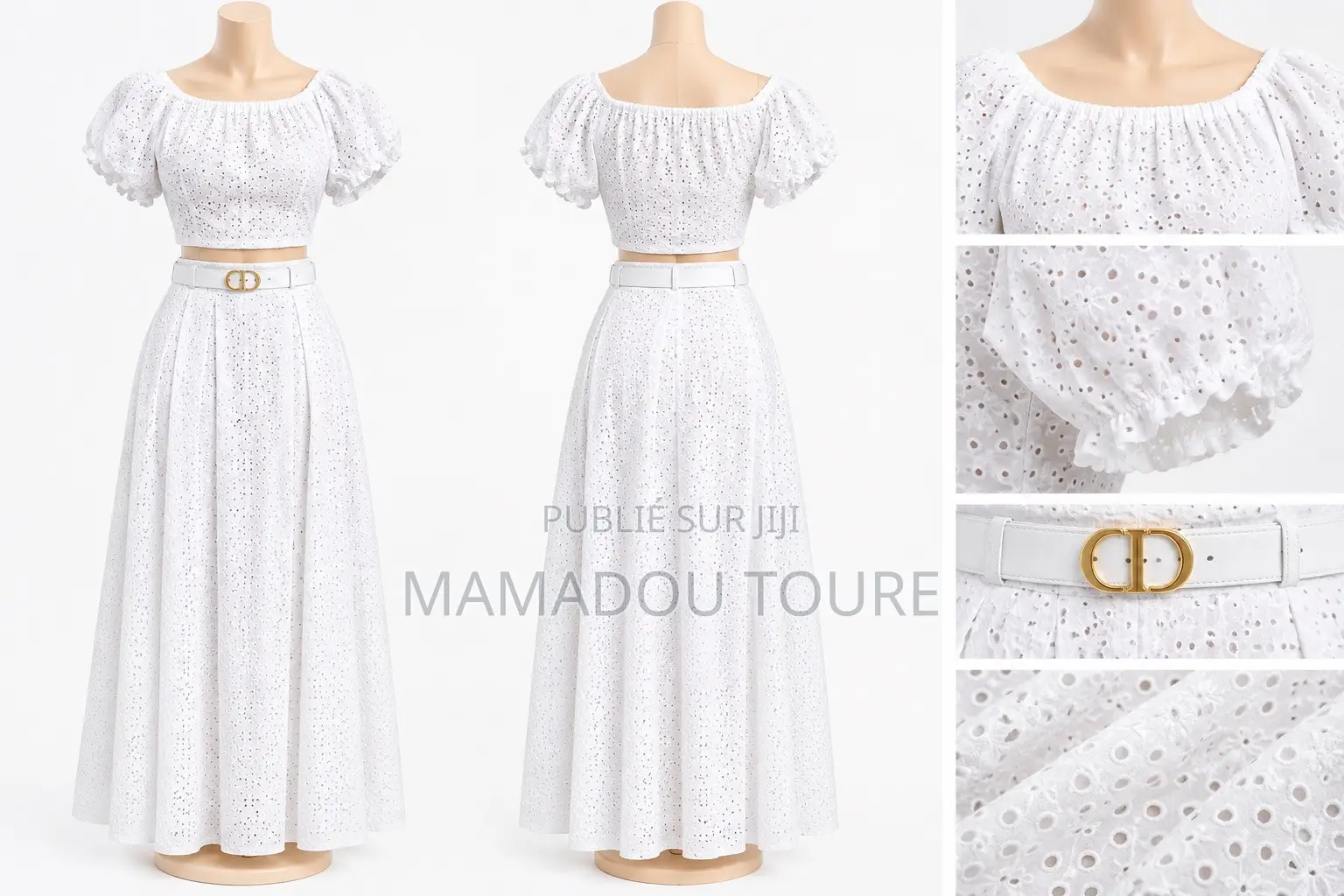 Chic Ensemble Femme Jupe Longue Haut Court,