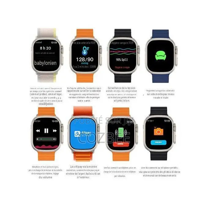 Montre Connectée 7 en 1 Bluetooth - Pour Android Et IOS
