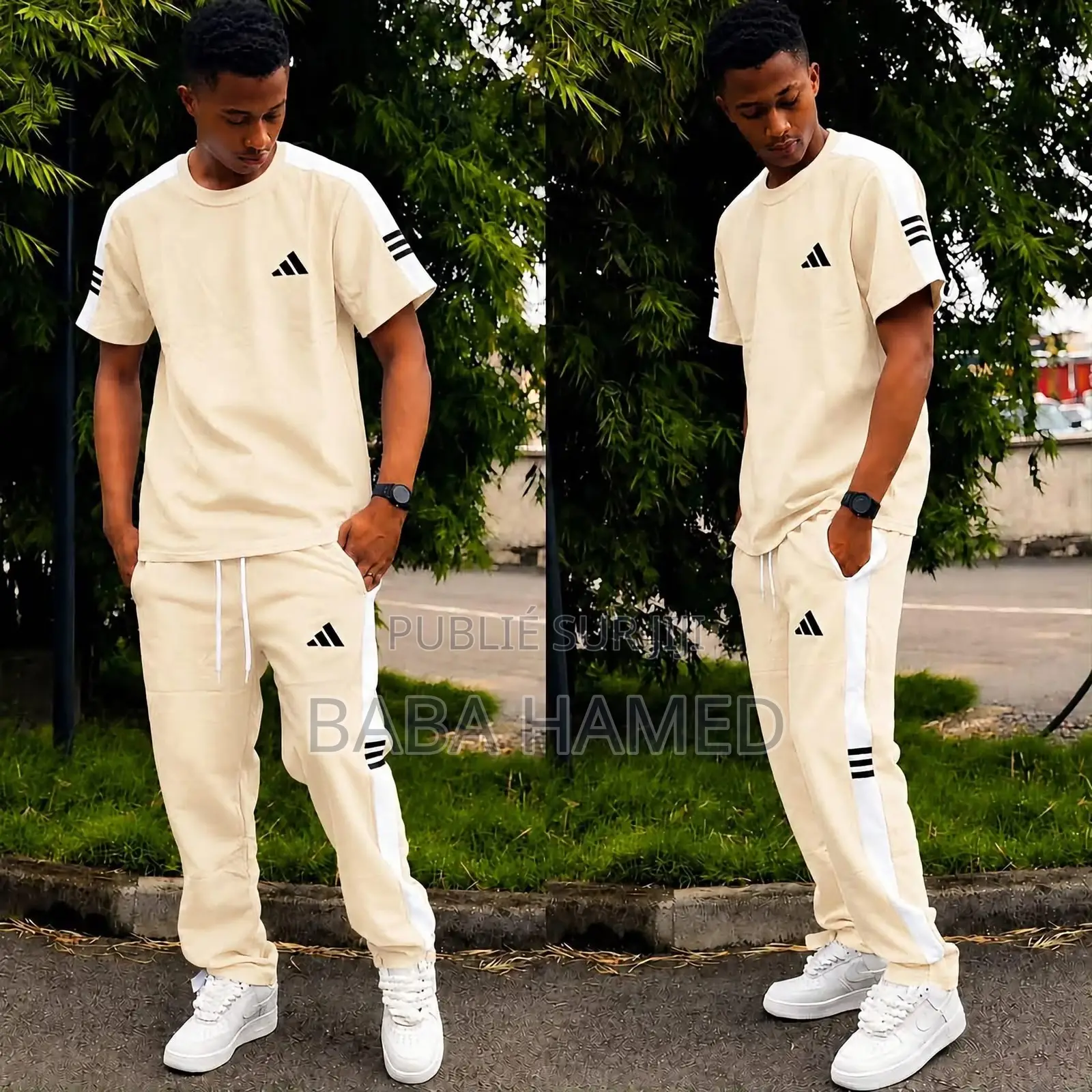 Ensemble Complet Homme 100% Coton - Tee-Shirt + Jogging - 20000F