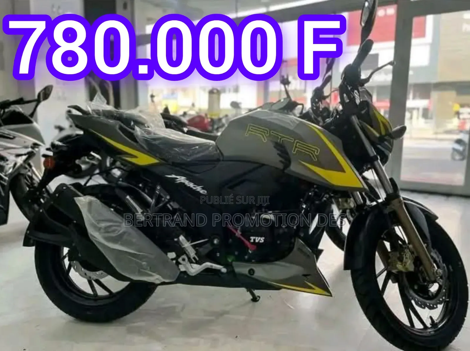 Nouveau TVS Apache 180 RTR 2019 Noir