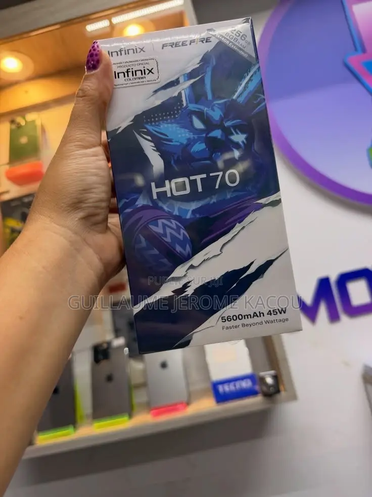 Nouveau Infinix Hot 70 256 GB Noir