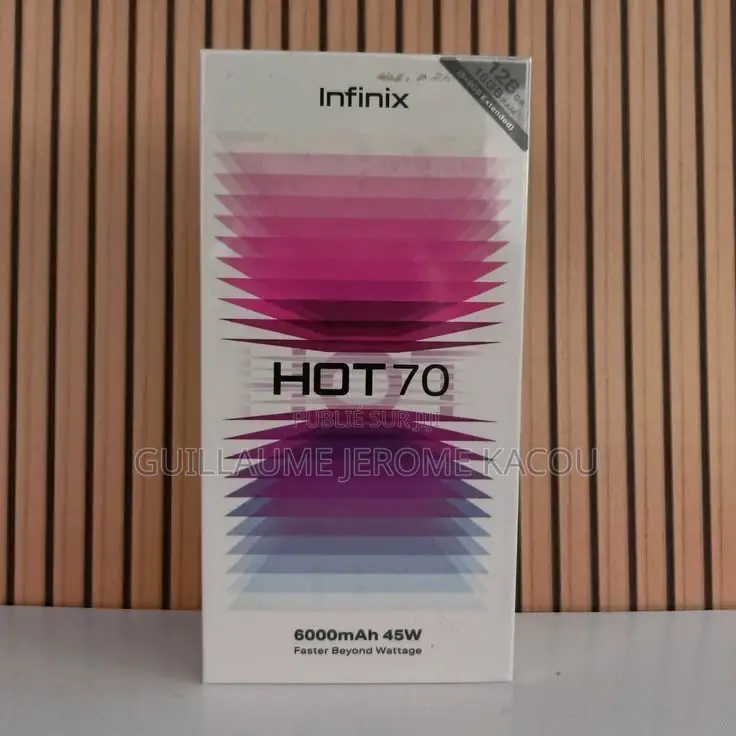 Nouveau Infinix Hot 70 256 GB Noir