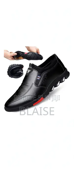 Chaussure Homme Flexible Pliable Noir - Ultra Souple Confort - 12000F