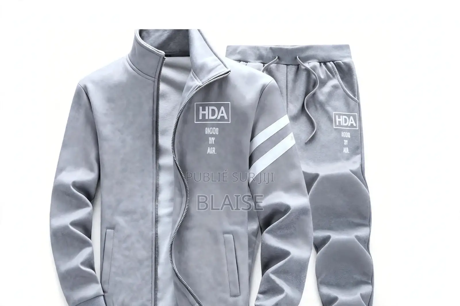Survêtement HDA Sport Homme Gris - 9000F PROMO Au Lieu De 16000F