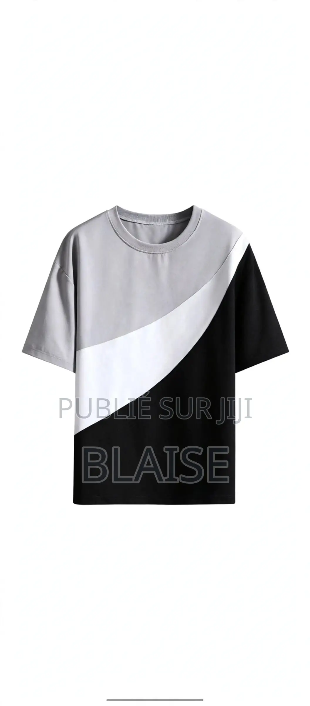Ensemble Homme Été 2 Pièces - T-Shirt + Short -Tendance Gris Noir