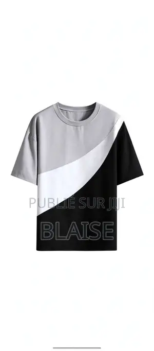 Ensemble Homme Été 2 Pièces - T-Shirt + Short -Tendance Gris Noir
