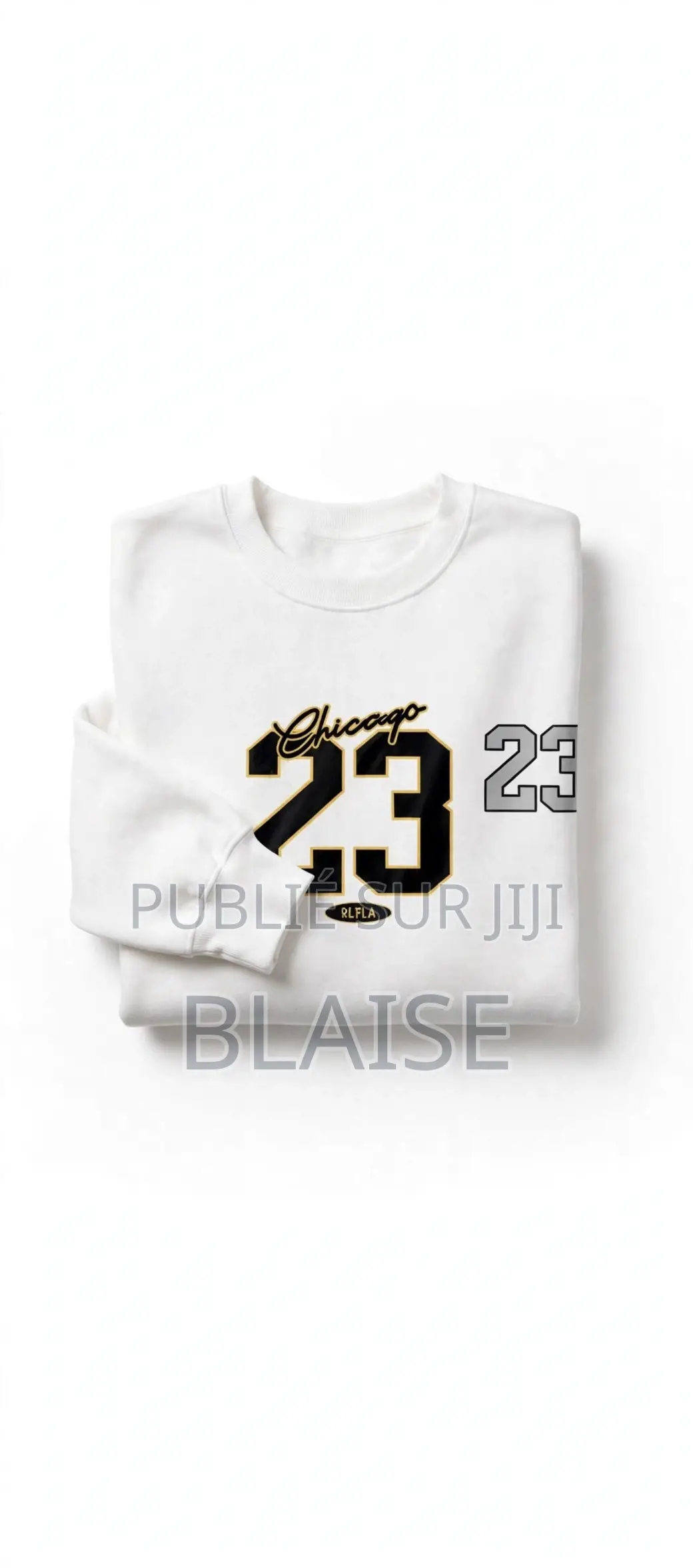 Pull Chicago 23 Blanc - Sweat Tendance