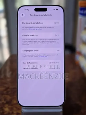 Nouveau Apple iPhone 17 Pro Max 256 GB Blanc