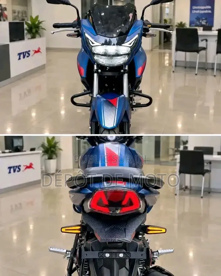 Nouveau TVS Apache 180 RTR 2025 Bleu