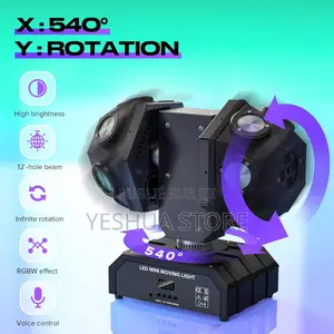 Projecteur Jeu De Lumière 2 Têtes Rotatives