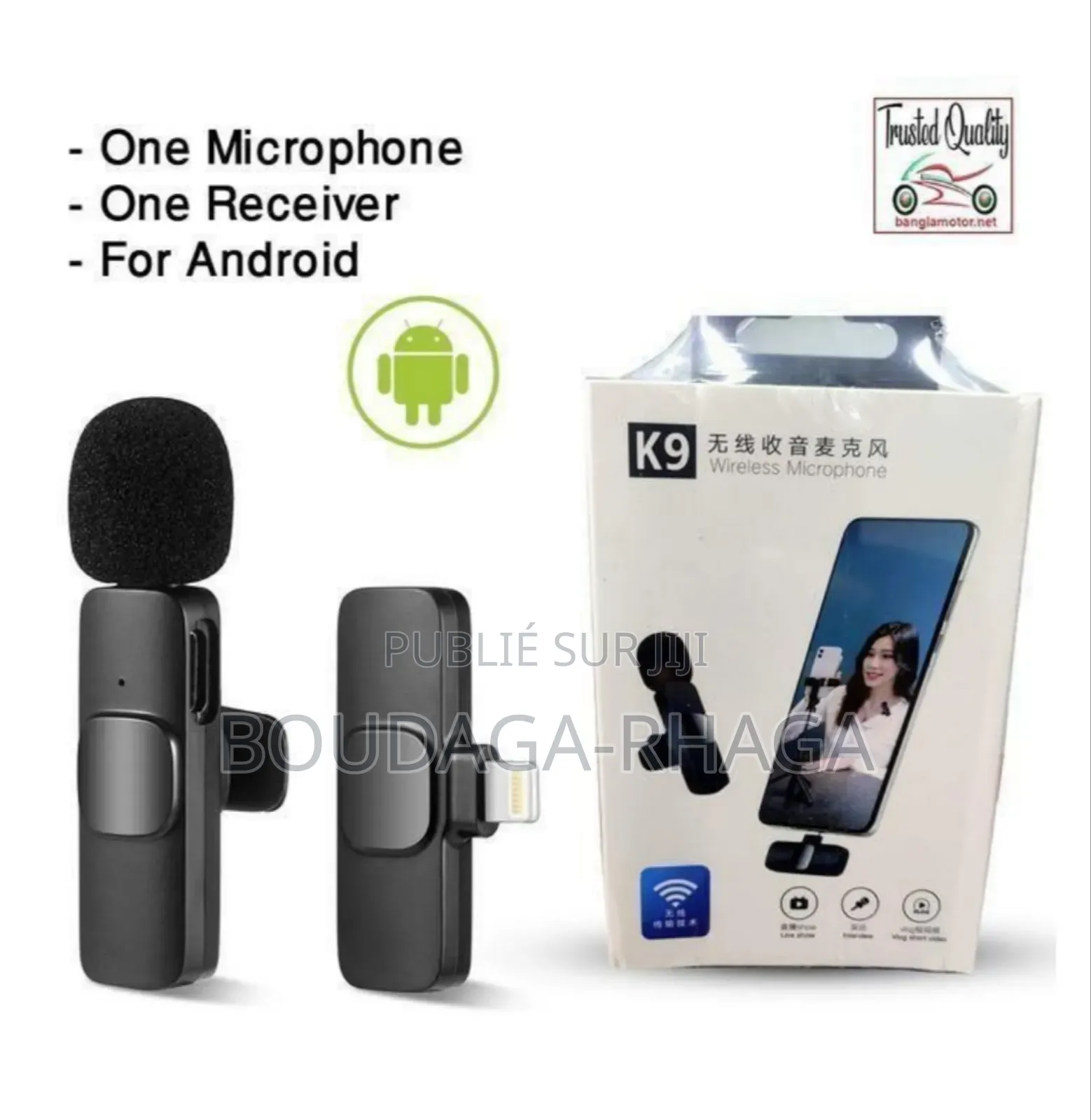Microphone Sans Fil Pour iPhone Et Android Fonctionnalité