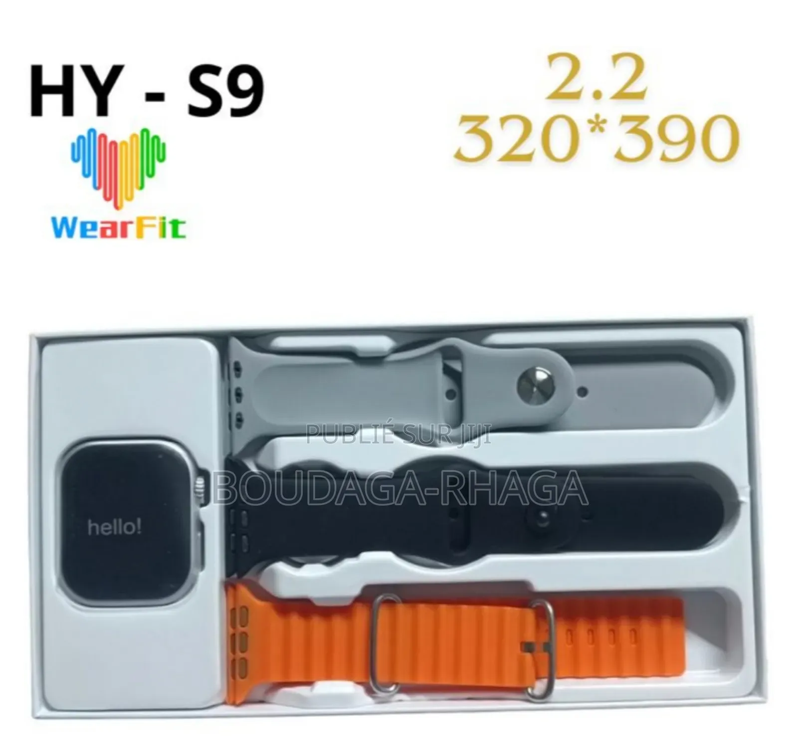 Montre Connectée HY- S9 - 3 Bracelets