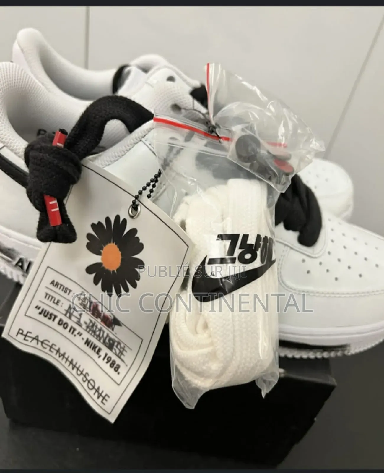 Nike Air Avec Symbole Et Lasset Noir Original