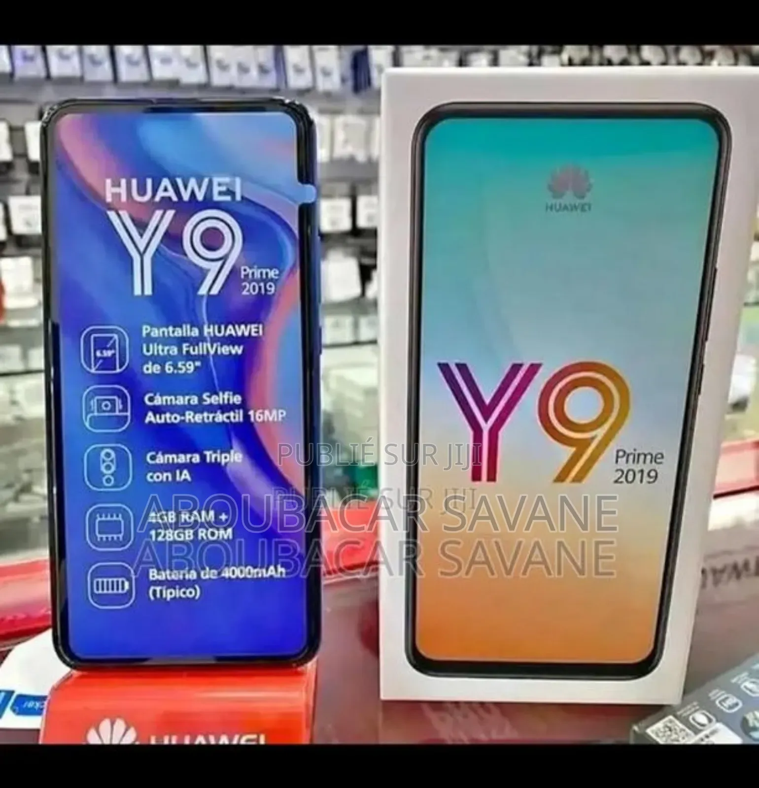 New Huawei Y9 Prime 2019 128 GB Noir