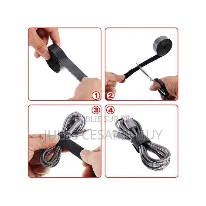 Rouleau Organisateur Pour Câbles 5m X2