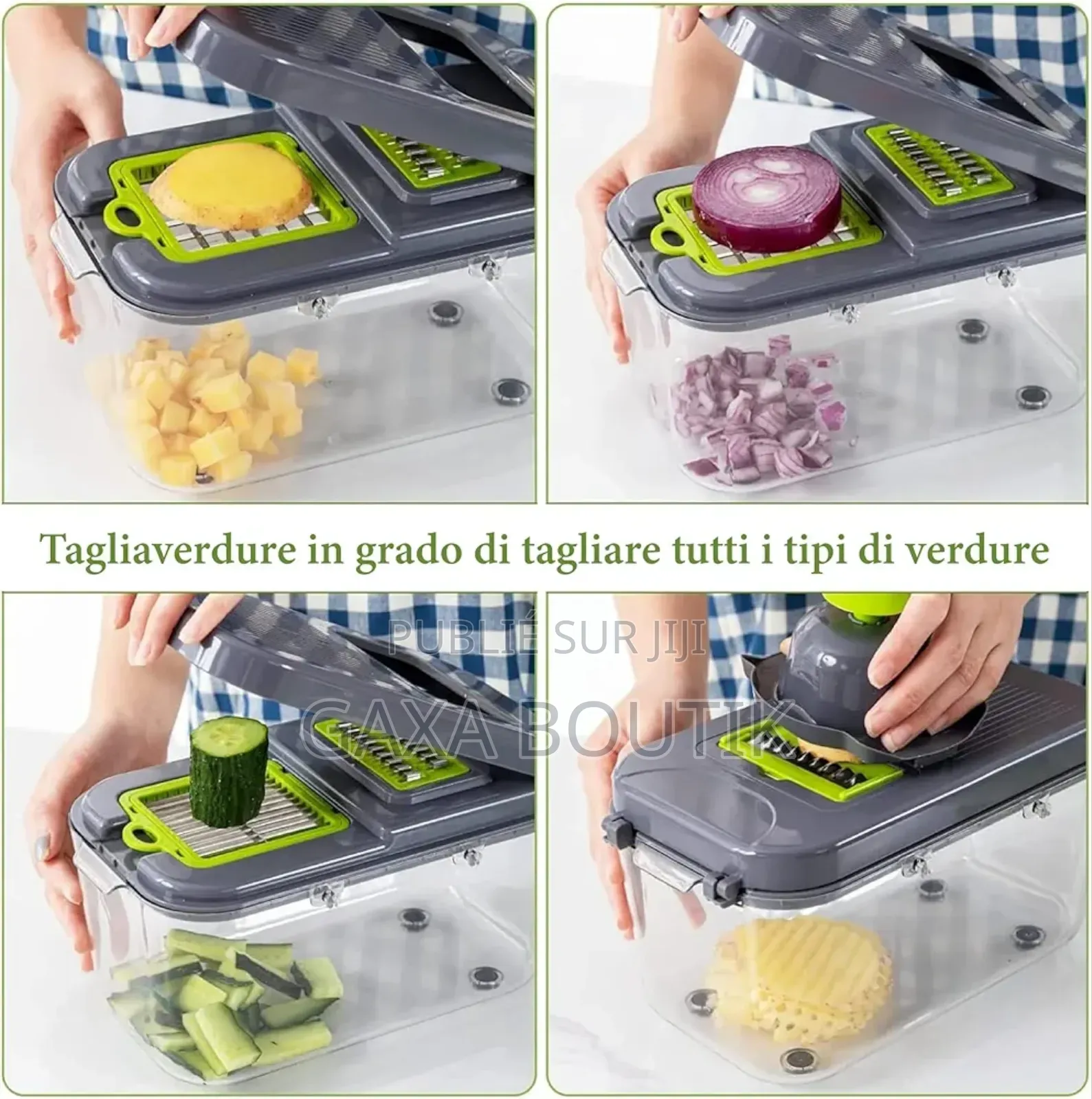 Coupe-Légumes 22 en 1 Avec Récipient Hachoir À Légumes