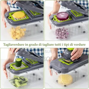 Coupe-Légumes 22 en 1 Avec Récipient Hachoir À Légumes
