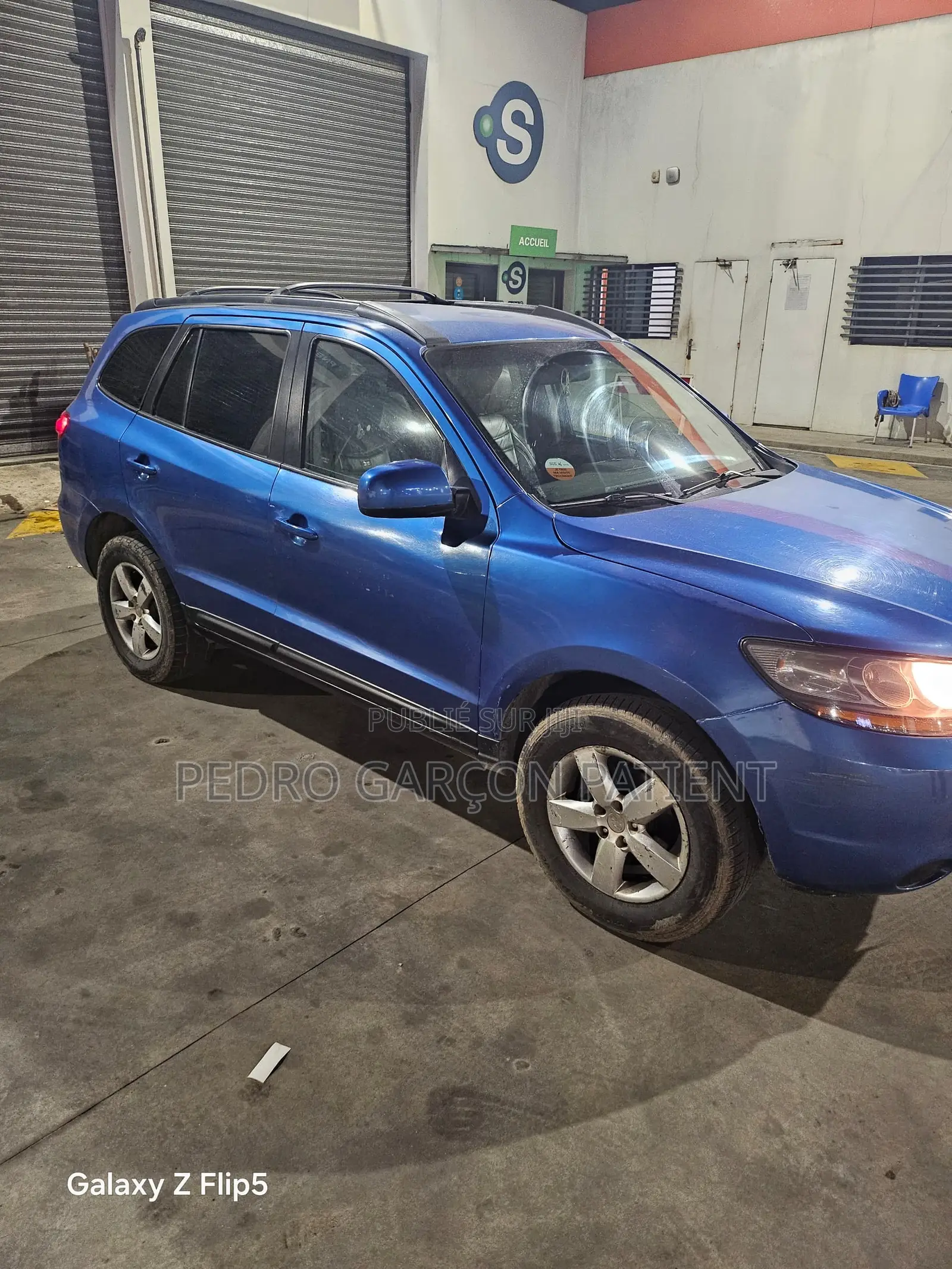 Hyundai Santa Fe 2008 Bleu