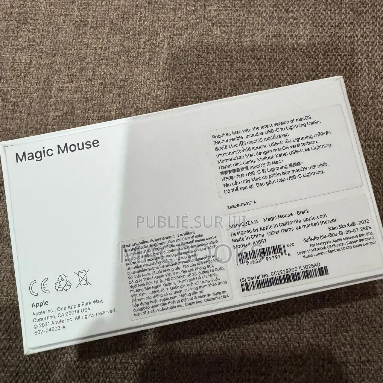 Souris Apple Magic Mouse 2