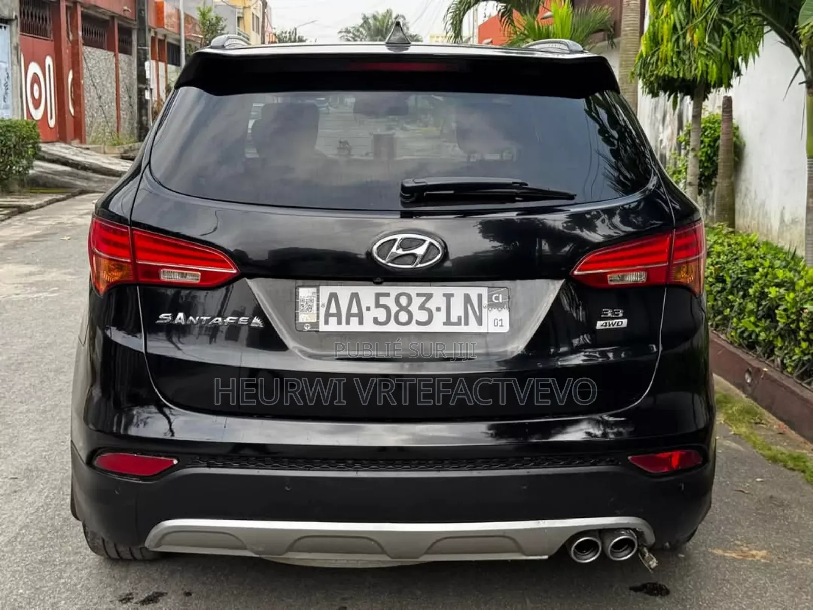 Hyundai Santa Fe SE AWD 2016 Noir