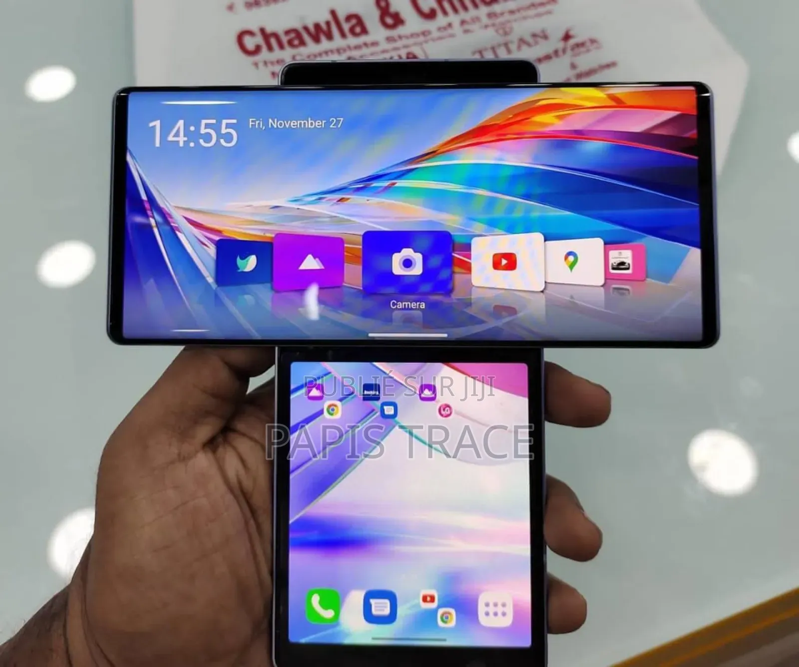 New LG Wing 5G 256 GB Bleu