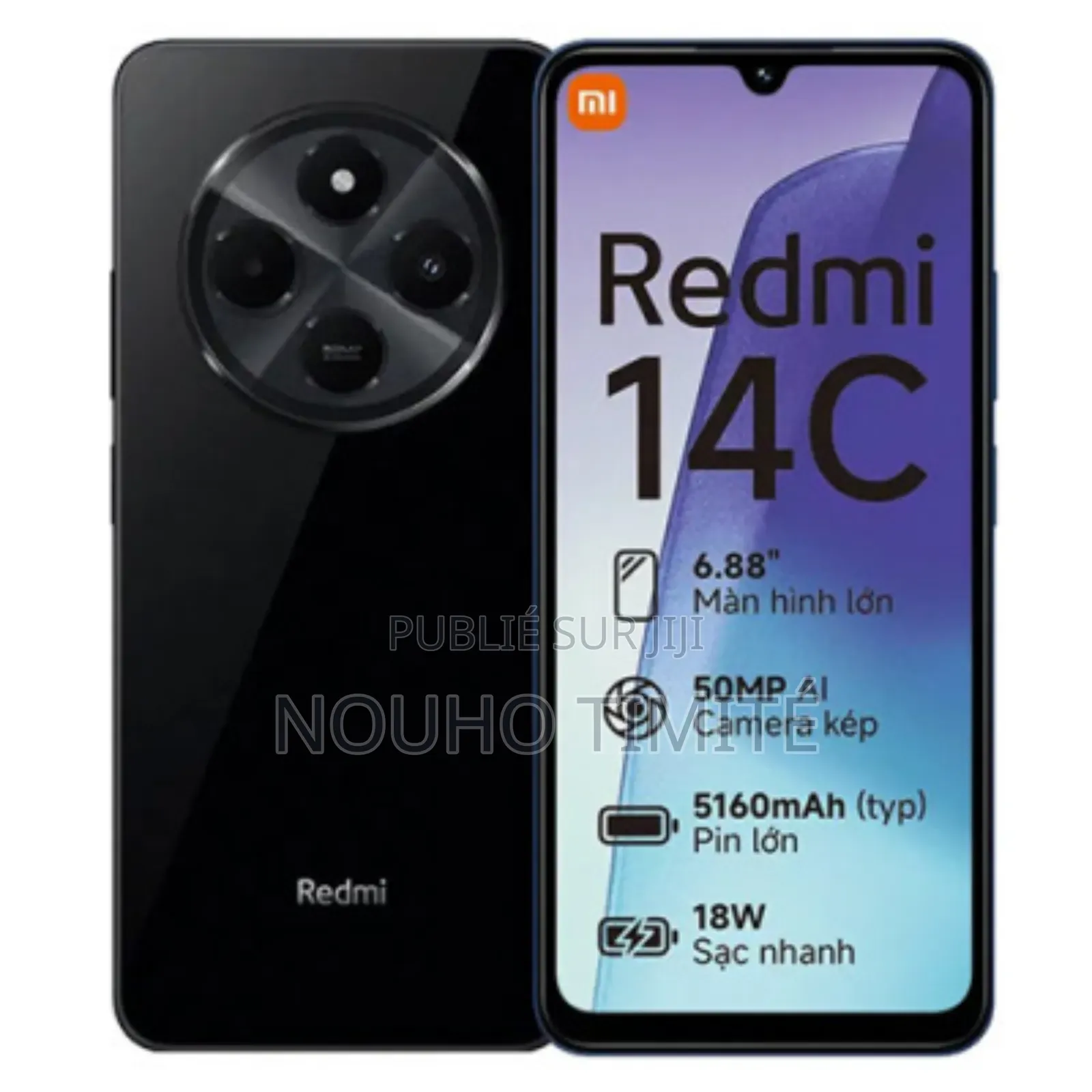 Xiaomi Redmi 14C 256 GB Noir