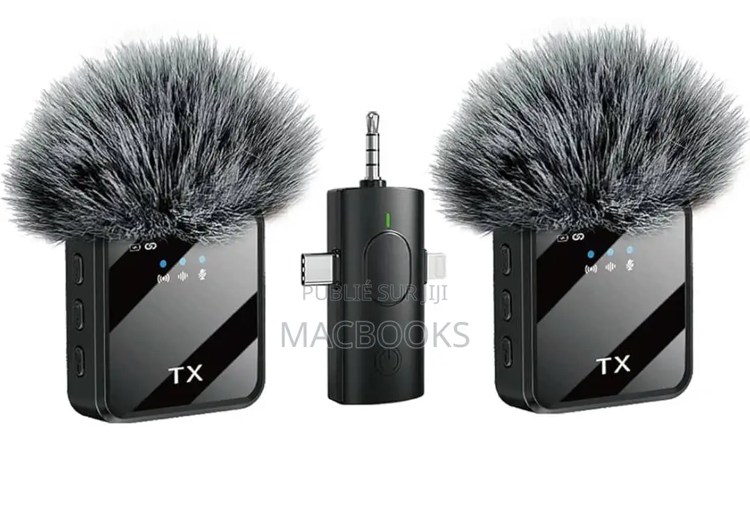 Microphone Lavalier Sans Fil Smartphone Micro USB PC iPhone,