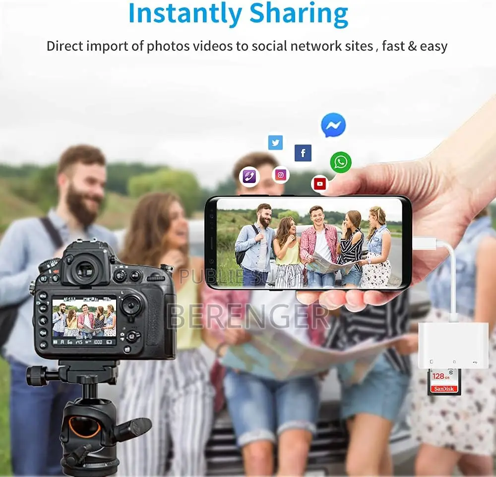 Adaptateur Lecteur De Carte Sd Usb 3.0 Type C Micro Sd Tf