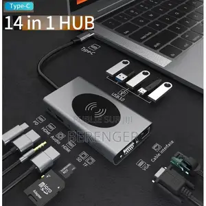 Type-C Vers HDTV 14 en 1ype C HDTV 14x1 Chargeur Sans Fil