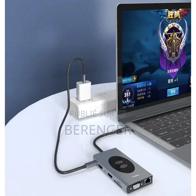 Type-C Vers HDTV 14 en 1ype C HDTV 14x1 Chargeur Sans Fil